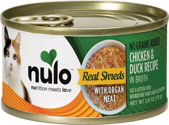 Nulo Real Shreds Chicken & Duck Recipe Canned Cat & Kitten Food