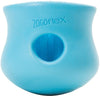 West Paw Zogoflex Toppl Tough Treat Dispensing Dog Chew Toy in Aqua Blue