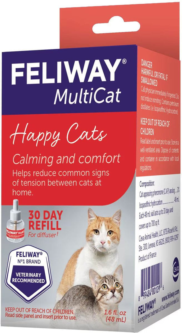Feliway MultiCat 30 Day Calming Diffuser Refill for Cats