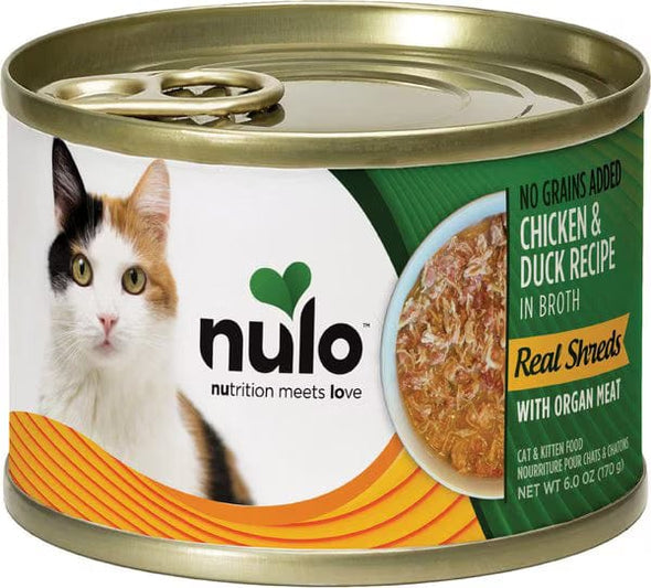 Nulo Real Shreds Chicken & Duck Recipe Canned Cat & Kitten Food