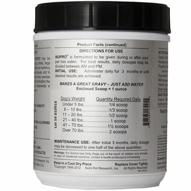 Nupro Joint and Immunity Support Dog Supplement
