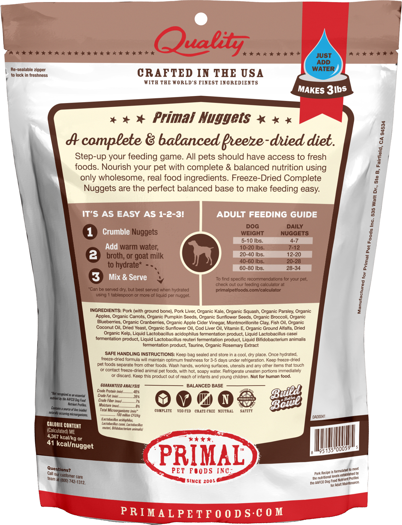 Primal freeze online dried nuggets