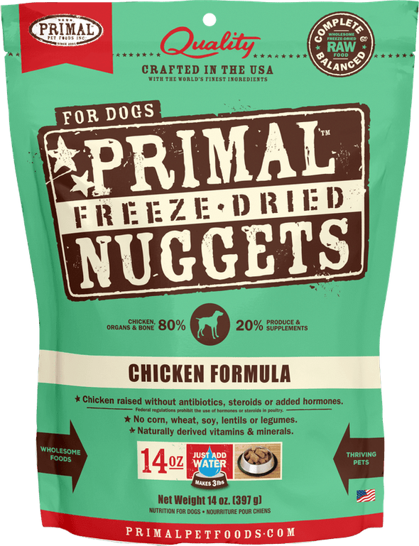Primal Freeze Dried Nuggets Grain Free Chicken Formula Dog Food