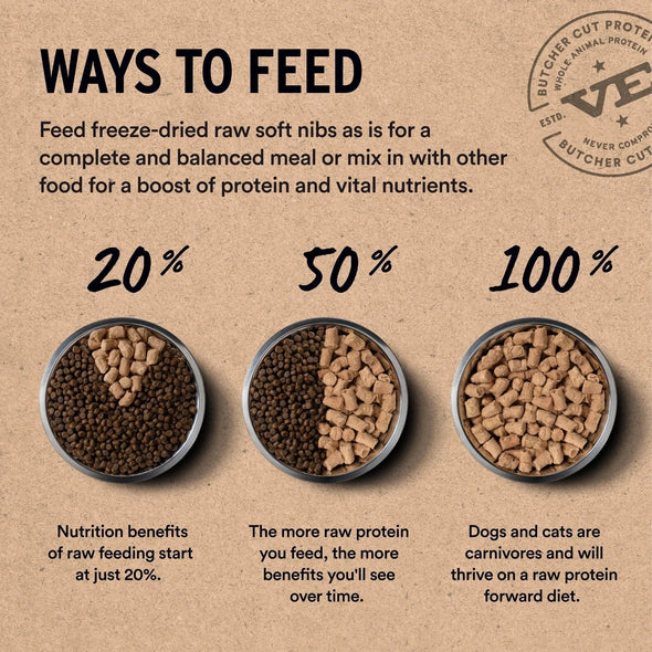 Vital Essentials Pork Entree Soft Nibs Freeze-Dried Raw Cat Food