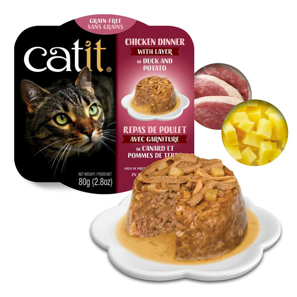 Catit Chicken Dinner with Duck & Potato Grain Free Wet Cat Food