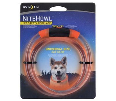 Nite Ize Nitehowl Led Safety Necklace-Red for Dogs