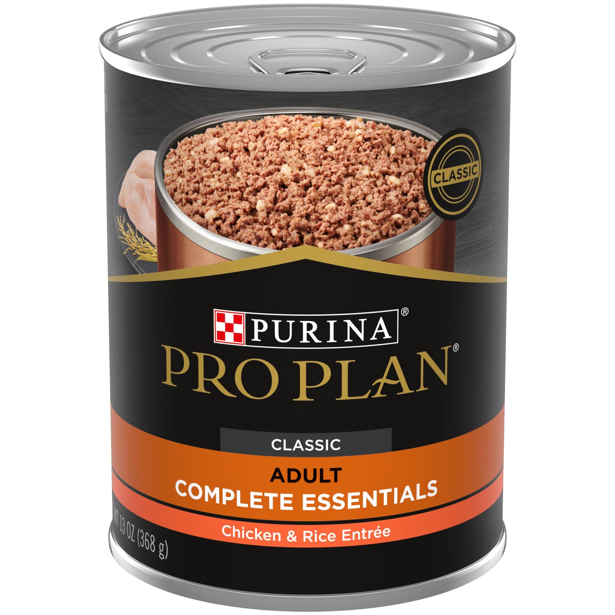 Purina Pro Plan Complete Essentials Chicken Rice Entree Canned Dog F