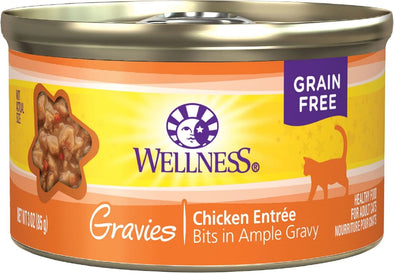 Wellness Natural Grain Free Gravies Chicken Dinner Canned Cat Food