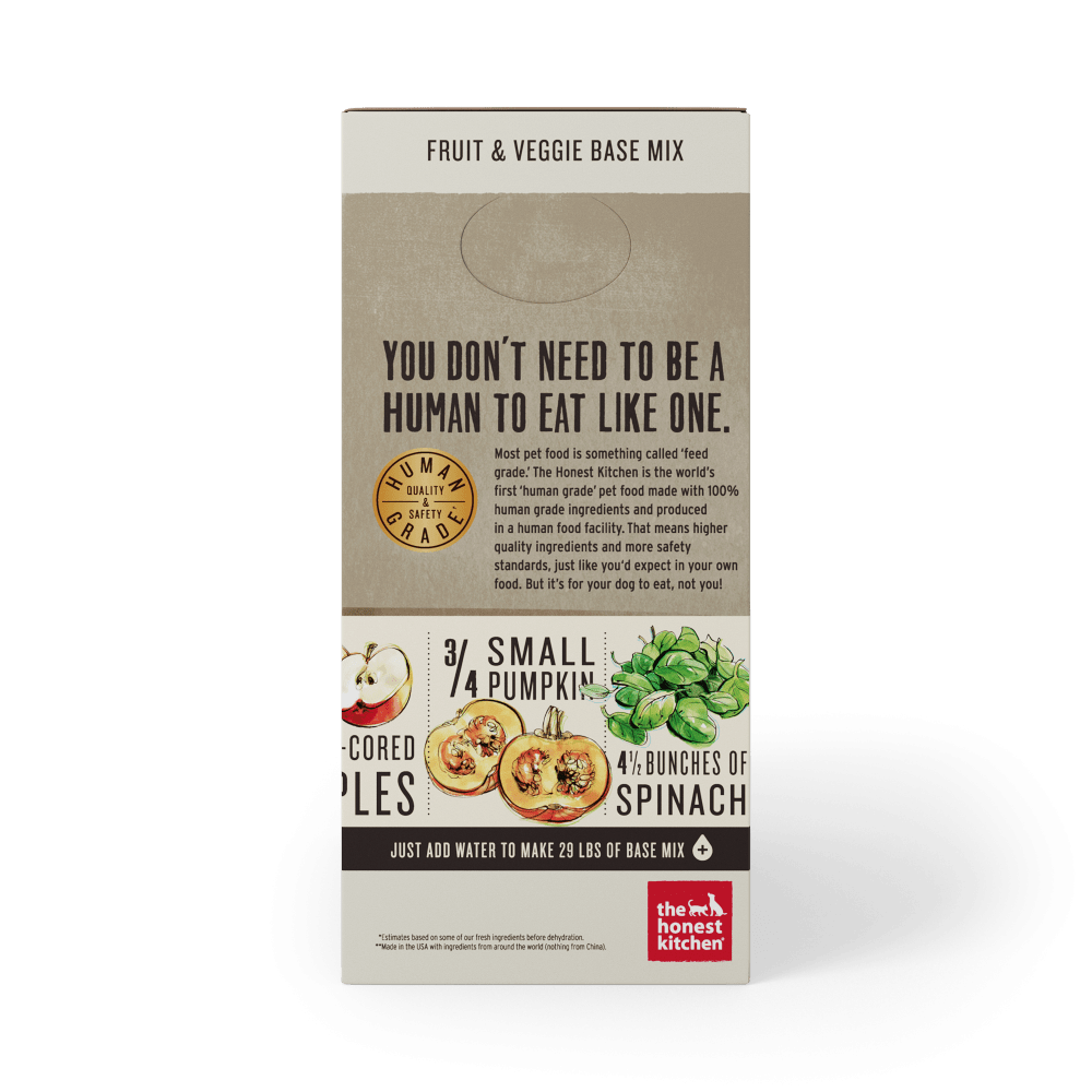 The honest kitchen grain free dog 2024 food base mix fruit & veggie