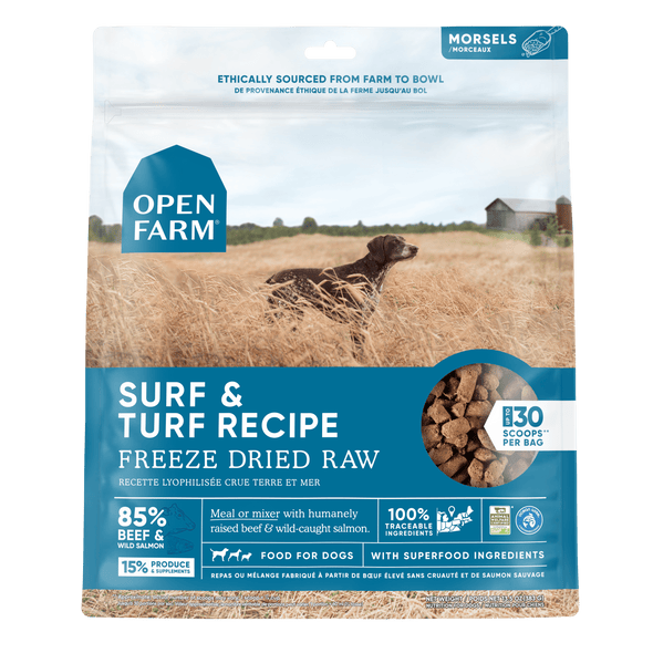 Open Farm Grain Free Surf & Turf Recipe Freeze Dried Raw Dog Food