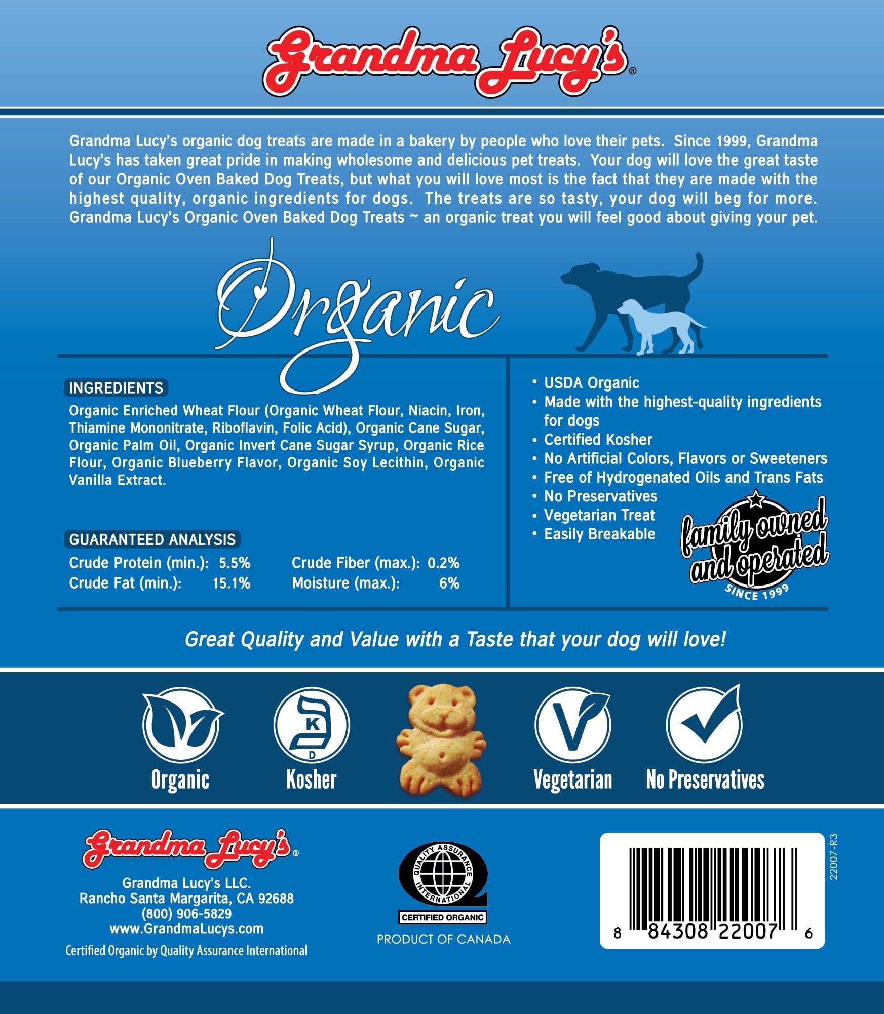 Grandma lucy's organic outlet oven baked dog treats