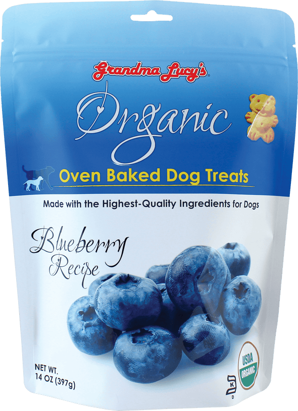 Grandma Lucy's Organic Oven Baked Blueberry Flavor Dog Treats