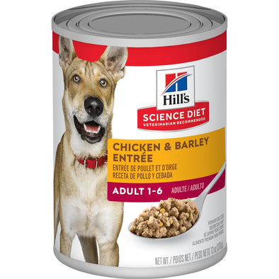 Hill's Science Diet Chicken & Barley Adult 1-6 Canned Dog Food