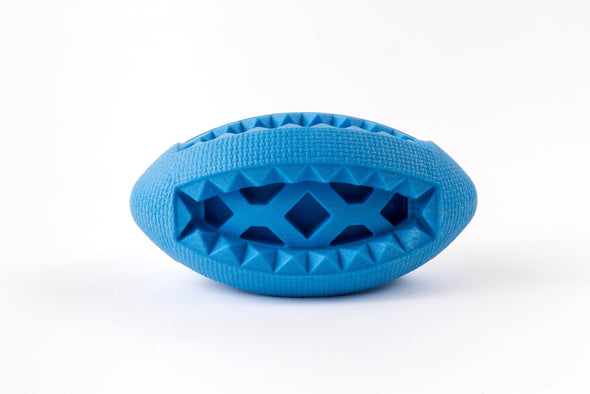 Attachment Theory Rubber Rugby Ball Toy for Dogs