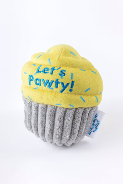 Attachment Theory Plush Let's Pawty! Cupcake Toy for Dogs