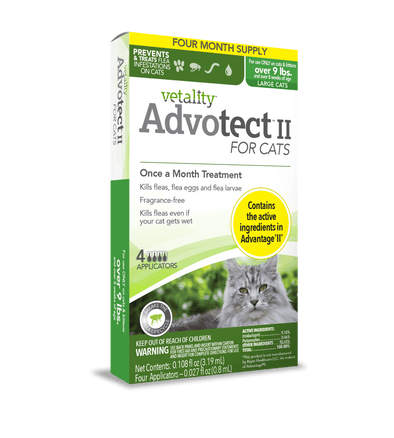 Vetality Advotect II Monthly Topical Flea and Tick Treatment for Large Cats