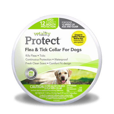 Vetality Flea and Tick Protection Collar for Dogs