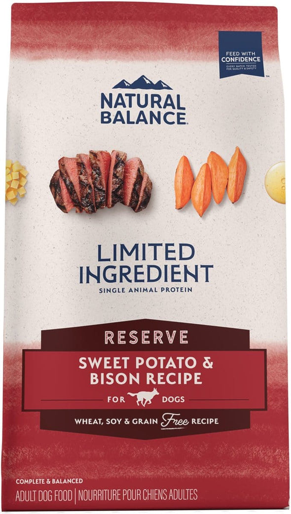 Natural Balance Limited Ingredient Reserve Grain-Free Sweet Potato and Bison Recipe Dry Dog Food