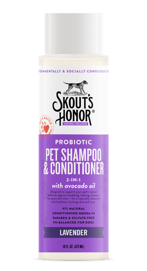 Skout's Honor Probiotic Shampoo & Conditioner (2-in-1) - Lavendar