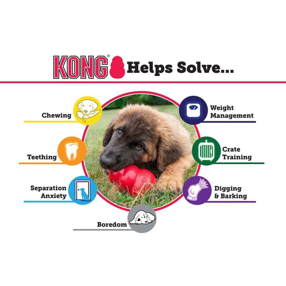 KONG - Classic Dog Toy - Durable Natural Rubber - Fun to Chew, Chase a –  Luving Pets