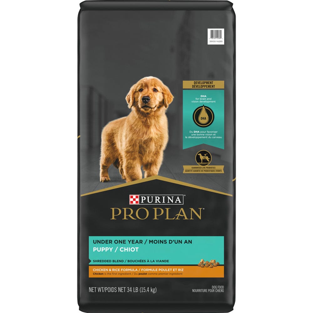 Purina Pro Plan Puppy Shredded Blend Chicken Rice Formula Dry Dog Fo