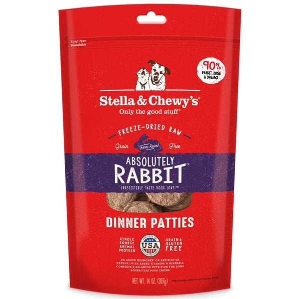 Stella Chewy's Absolutely Rabbit Grain Free Dinner Patties Freeze Dr