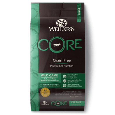 Wellness Core Grain-Free Dry Dog Food Wild Game 12 lbs