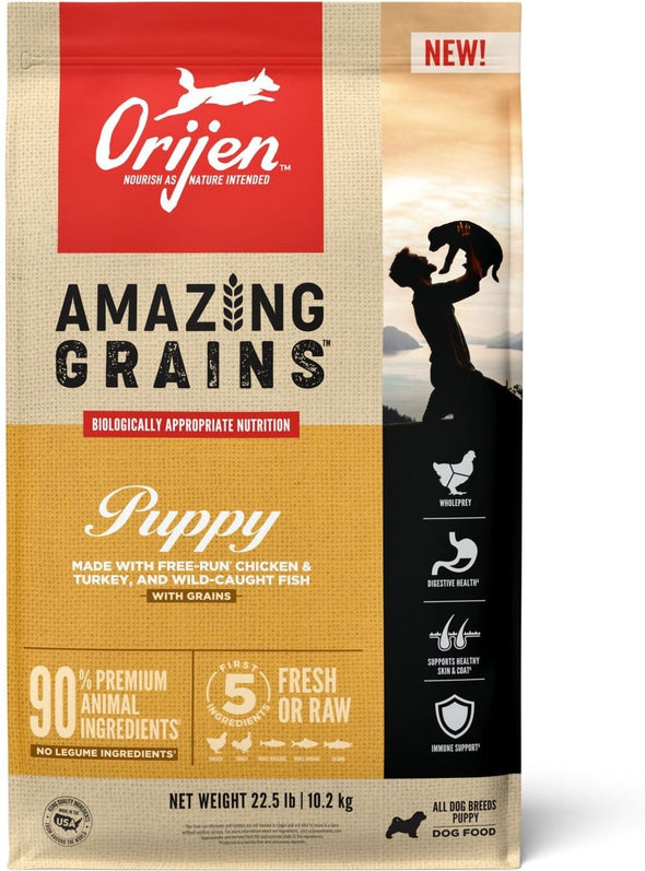 ORIJEN Amazing Grains Puppy Dry Dog Food