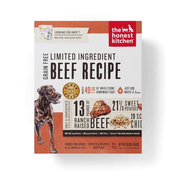 The Honest Kitchen Grain Free Beef Recipe Dehydrated Dog Food