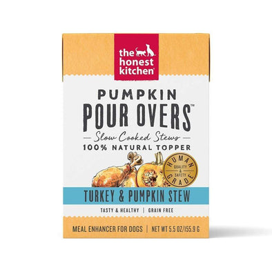 The Honest Kitchen Pour Overs Grain Free Turkey & Pumpkin Stew Recipe Single Food Topper for Dogs