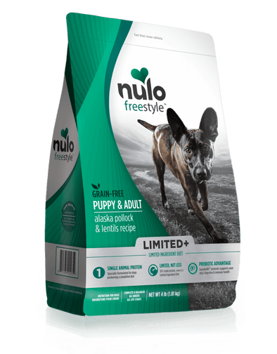 Nulo FreeStyle Limited Grain Free Alaska Pollock Lentils Recipe Pup