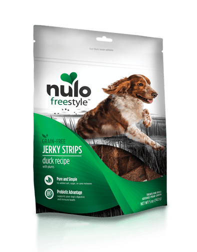 Nulo Freestyle Grain Free Duck & Plum Recipe Jerky Dog Treats