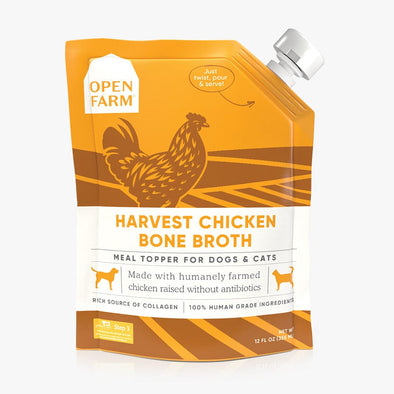 Open Farm Harvest Chicken Bone Broth for Dogs & Cats