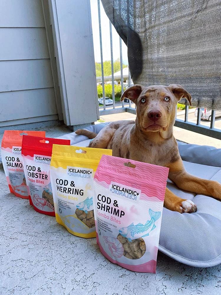 Icelandic+ Cod Shrimp Combo Bites Fish Dog Treats