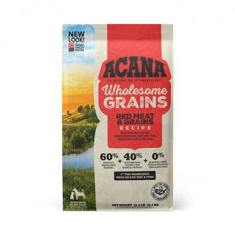 Acana Wholesome Grains Red Meat Recipe Dry Dog Food - 4lb