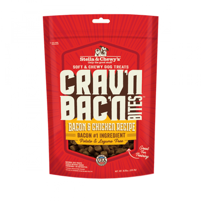 Stella & Chewy's Crav'n Bac'n Bites Bacon & Chicken Recipe Dog Treats
