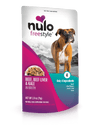 Nulo Freestyle Grain Free Beef Beef Liver & Kale in Broth Meaty Dog Food Topper Pouch