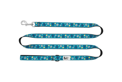 RC Pets Leash for Dogs in Fresh Tracks Teal Pattern