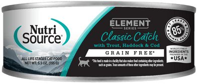 NutriSource Element Series Classic Catch Grain Free Canned Cat Food