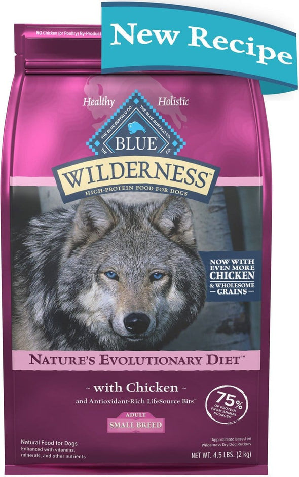 Blue Buffalo Wilderness Wholesome Grains Small Breed Chicken Recipe Adult Dry Dog Food