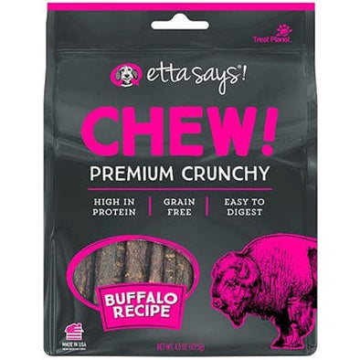 Etta Says Chew! Premium Crunchy Chews for Dogs Buffalo