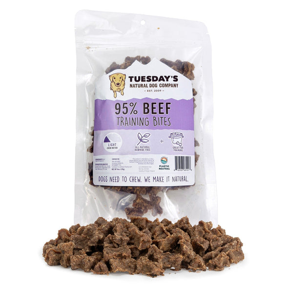 Tuesday’s Natural Dog Company 95% Beef Bites Dog Treats