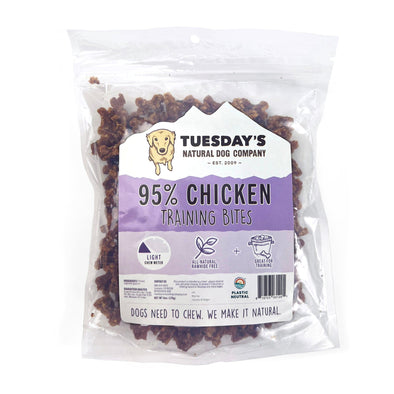 Tuesday’s Natural Dog Company 95% Chicken Bites Dog Treats