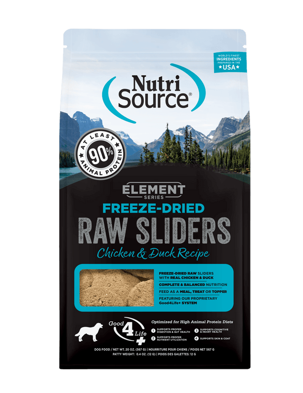NutriSource Element Series Chicken and Duck Recipe Freeze-Dried Raw Dog Food