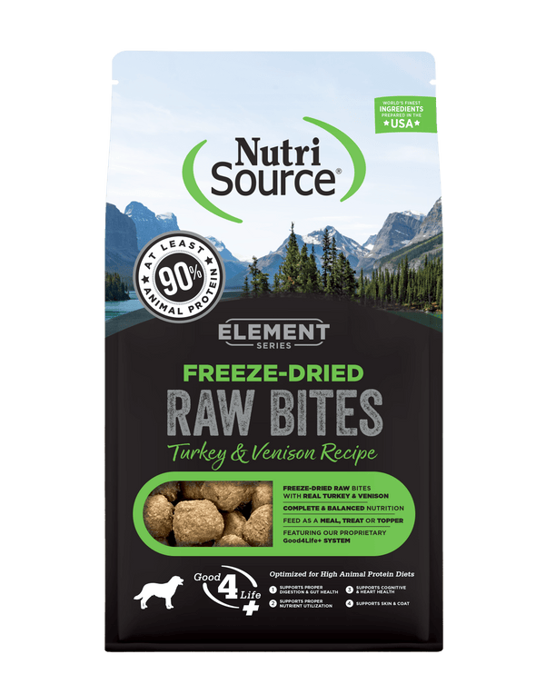 NutriSource Element Series Turkey and Venison Recipe Freeze-Dried Raw Dog Food
