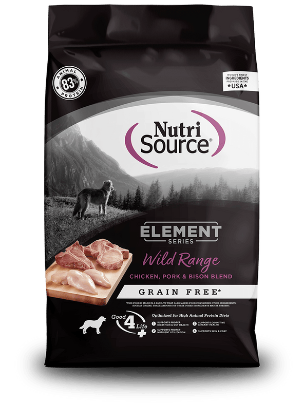 NutriSource Element Series Wild Range Grain Free Recipe Dry Dog Food