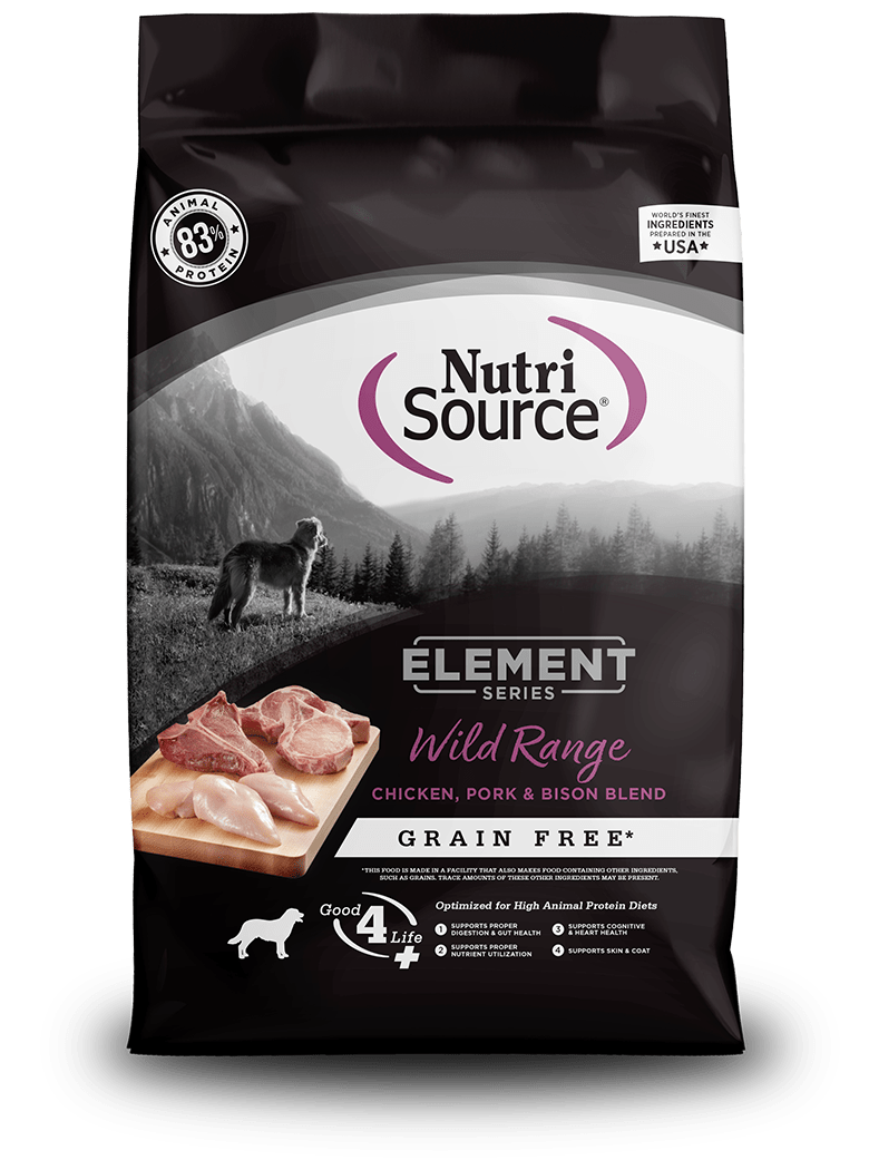 NutriSource Dog Grain Free Element Wild Range 4lb