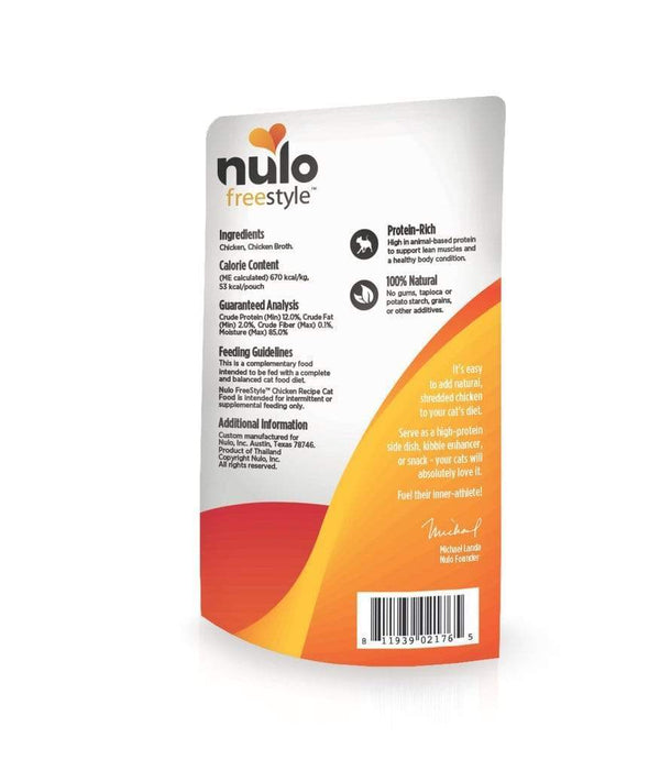 Nulo Freestyle Grain Free Chicken in Broth Meaty Cat Food Topper Pouch