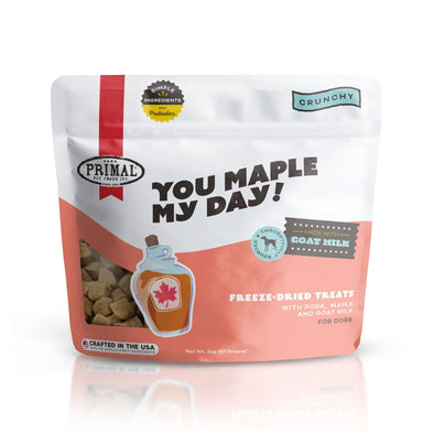 Primal You Maple My Day Pork & Maple with Goat Milk Recipe Treats for Dogs