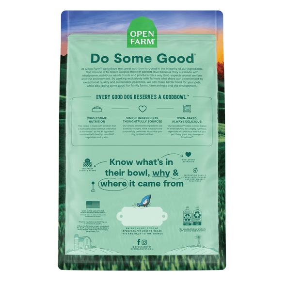 Open Farm Goodbowl Harvest Chicken and Brown Rice Recipe Baked Dry Dog Food